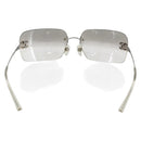 CHANEL COCO Mark Sunglasses metal Silver CC Auth yk20112V-3