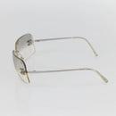 CHANEL COCO Mark Sunglasses metal Silver CC Auth yk20112V-5