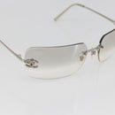 CHANEL COCO Mark Sunglasses metal Silver CC Auth yk20112V-6