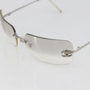 CHANEL COCO Mark Sunglasses metal Silver CC Auth yk20112V-7