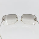 CHANEL COCO Mark Sunglasses metal Silver CC Auth yk20112V-8