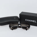 CHANEL COCO Mark Sunglasses plastic Silver CC Auth yk20113V-11