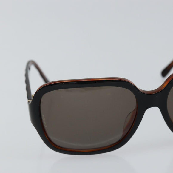 CHANEL COCO Mark Sunglasses plastic Silver CC Auth yk20113V