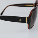 CHANEL COCO Mark Sunglasses plastic Silver CC Auth yk20113V-8