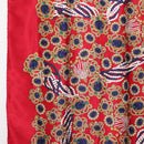 CHANEL Scarf Silk Red CC Auth yk20114-5