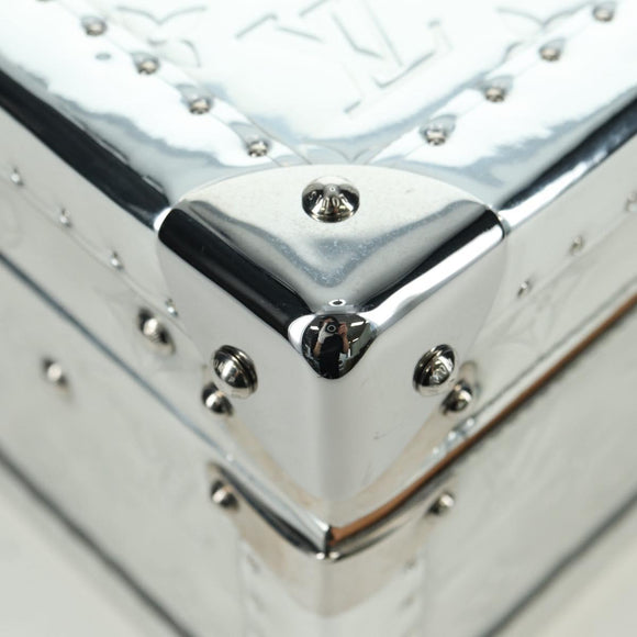 LOUIS VUITTON Monogram Mirror Cotoville 40 Trunk Silver M20454 LV Auth yk20115SM