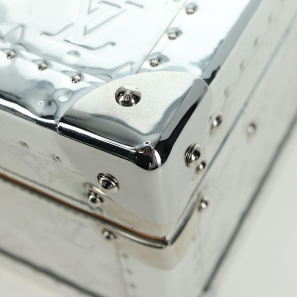LOUIS VUITTON Monogram Mirror Cotoville 40 Trunk Silver M20454 LV Auth yk20115SM
