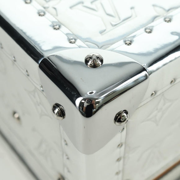 LOUIS VUITTON Monogram Mirror Cotoville 40 Trunk Silver M20454 LV Auth yk20115SM