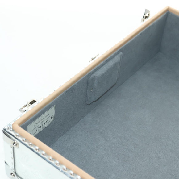 LOUIS VUITTON Monogram Mirror Cotoville 40 Trunk Silver M20454 LV Auth yk20115SM