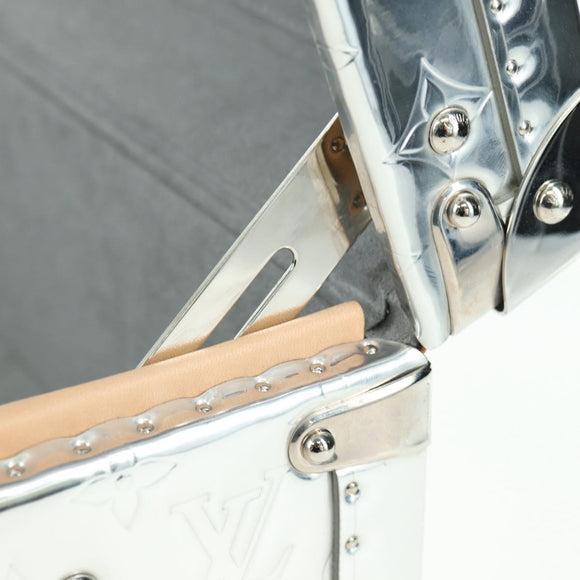LOUIS VUITTON Monogram Mirror Cotoville 40 Trunk Silver M20454 LV Auth yk20115SM