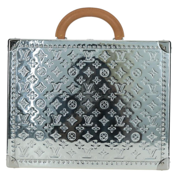 LOUIS VUITTON Monogram Mirror Cotoville 40 Trunk Silver M20454 LV Auth yk20115SM