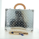 LOUIS VUITTON Monogram Mirror Cotoville 40 Trunk Silver M20454 LV Auth yk20115SM-36