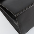 Salvatore Ferragamo Gancini Hand Bag Leather 2way Dark Brown Gold Auth yk20123-13