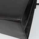 Salvatore Ferragamo Gancini Hand Bag Leather 2way Dark Brown Gold Auth yk20123-14