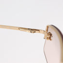 CHANEL Sunglasses metal Gold Tone CC Auth yk20130V-16