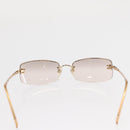 CHANEL Sunglasses metal Gold Tone CC Auth yk20130V-2