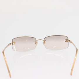 CHANEL Sunglasses metal Gold Tone CC Auth yk20130V - 0