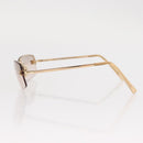 CHANEL Sunglasses metal Gold Tone CC Auth yk20130V-6