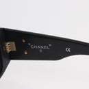 CHANEL Sunglasses plastic Black CC Auth yk20131-10