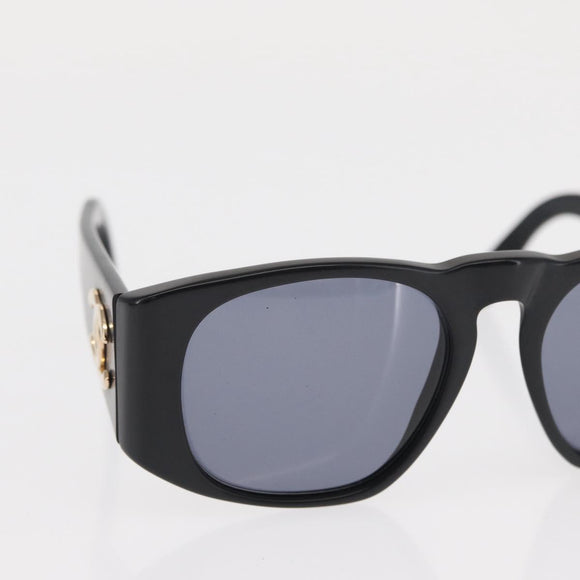 CHANEL Sunglasses plastic Black CC Auth yk20131