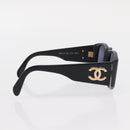 CHANEL Sunglasses plastic Black CC Auth yk20131-7