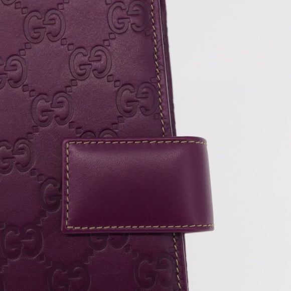 GUCCI GG Canvas Guccissima Day Planner Cover Purple 115241 2888 Auth yk20133V