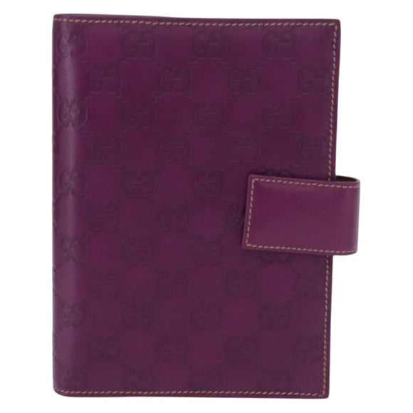 GUCCI GG Canvas Guccissima Day Planner Cover Purple 115241 2888 Auth yk20133V