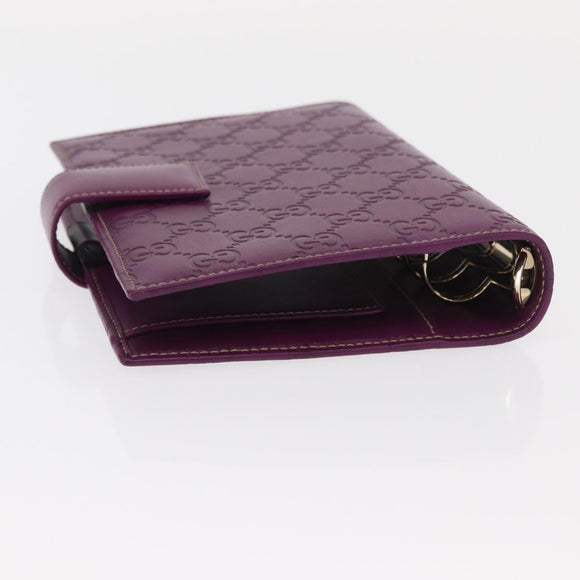 GUCCI GG Canvas Guccissima Day Planner Cover Purple 115241 2888 Auth yk20133A