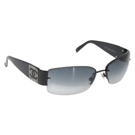 CHANEL Sunglasses plastic Black CC Auth yk20136