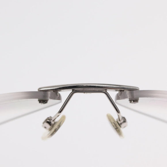 CHANEL Sunglasses metal Silver CC Auth yk20137