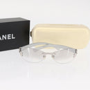 CHANEL Sunglasses metal Silver CC Auth yk20137-12