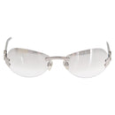 CHANEL Sunglasses metal Silver CC Auth yk20137-13