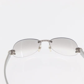 CHANEL Sunglasses metal Silver CC Auth yk20137 - 0