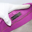 Jimmy Choo Studs Tote Bag Leather Purple Silver Auth yk20140-16