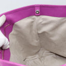 Jimmy Choo Studs Tote Bag Leather Purple Silver Auth yk20140-18