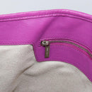 Jimmy Choo Studs Tote Bag Leather Purple Silver Auth yk20140-20