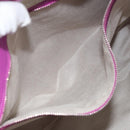 Jimmy Choo Studs Tote Bag Leather Purple Silver Auth yk20140-21