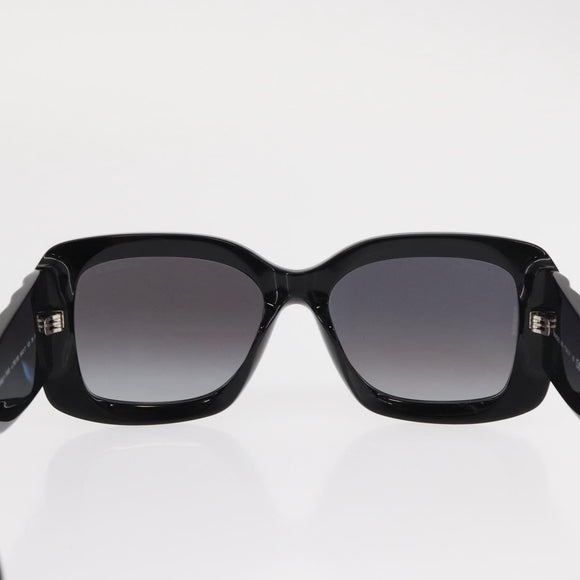 CHANEL Sunglasses plastic Black CC Auth yk20142V