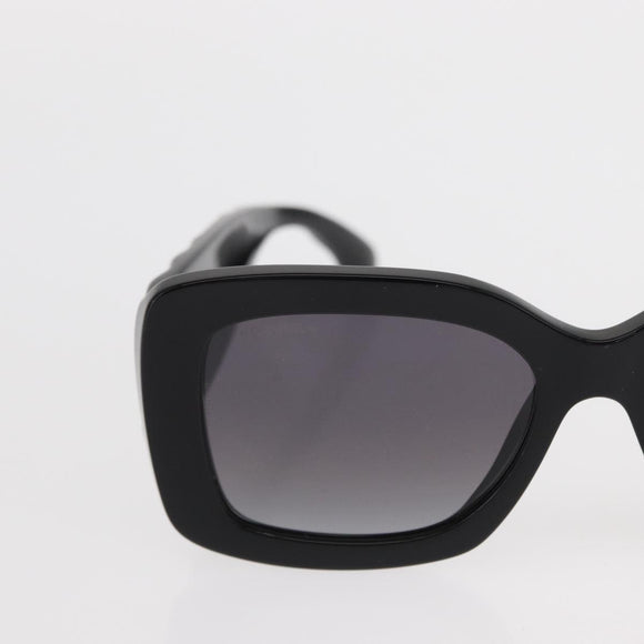 CHANEL Sunglasses plastic Black CC Auth yk20142V