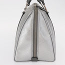 Christian Dior Trotter Canvas Hand Bag PVC Gray Silver Auth yk20143-4