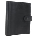 LOUIS VUITTON Epi Agenda GM Day Planner Cover Black Gold R20212 LV Auth yk20152-1