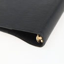 LOUIS VUITTON Epi Agenda GM Day Planner Cover Black Gold R20212 LV Auth yk20152-10