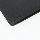 LOUIS VUITTON Epi Agenda GM Day Planner Cover Black Gold R20212 LV Auth yk20152-11