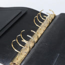 LOUIS VUITTON Epi Agenda GM Day Planner Cover Black Gold R20212 LV Auth yk20152-16