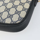 GUCCI GG Supreme Shoulder Bag PVC Navy Gold 004 89 0262 Auth yk20163-12