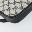 GUCCI GG Supreme Shoulder Bag PVC Navy Gold 004 89 0262 Auth yk20163-13