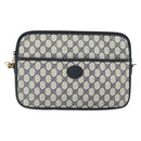 GUCCI GG Supreme Shoulder Bag PVC Navy Gold 004 89 0262 Auth yk20163-2