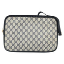 GUCCI GG Supreme Shoulder Bag PVC Navy Gold 004 89 0262 Auth yk20163-3