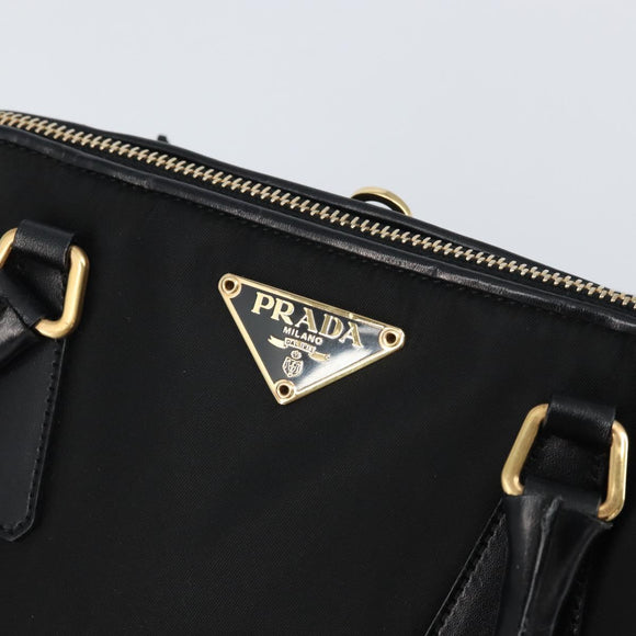 PRADA Handtasche Nylon Schwarz Gold Orig. yk20166