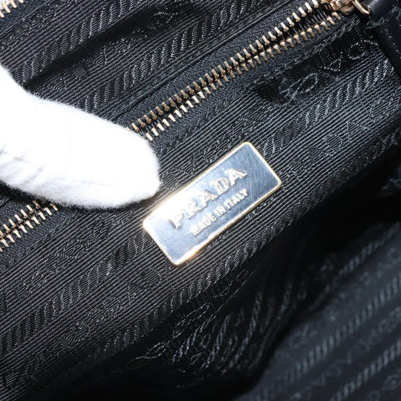 PRADA Handtasche Nylon Schwarz Gold Orig. yk20166